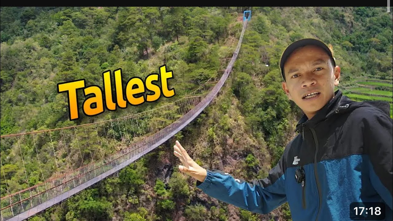 Africa's longest suspension bridge: Construction crews finish hanging catwalks