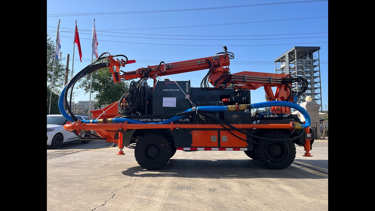 QKSP 20A mobile shotcrete machine operation instruction