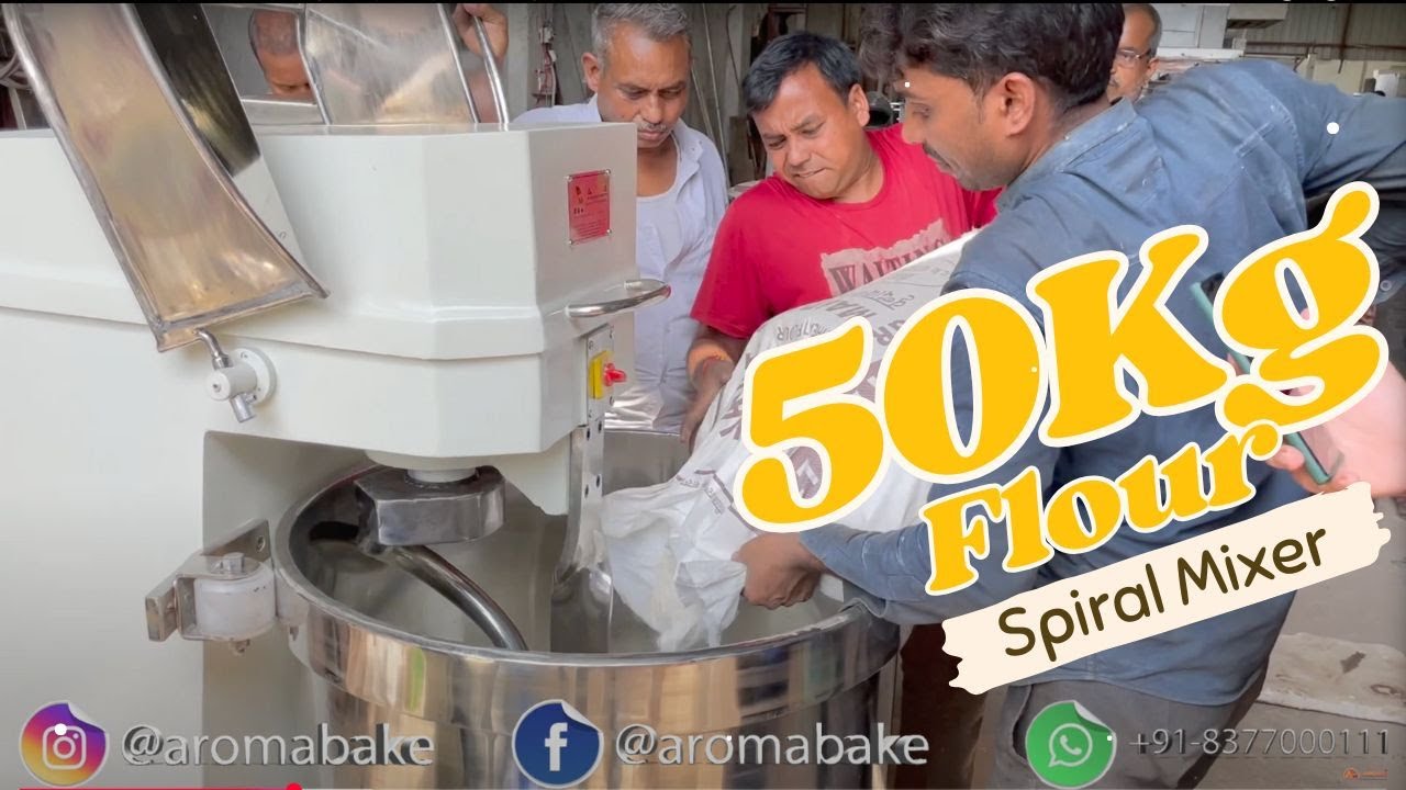 Spiral Mixer 50Kg Flour capacity 80Kg Dough Capacity  2022 | Dough Kneader | Flour Mixer