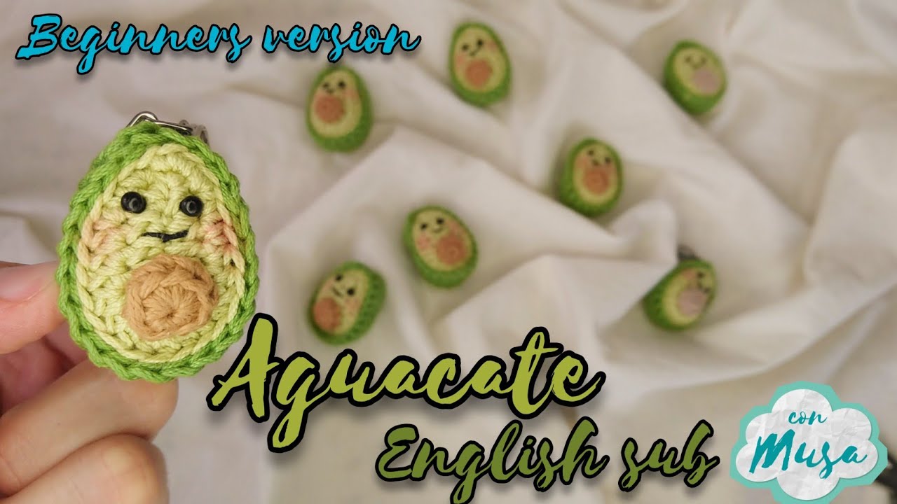 Подходит для начинающих🥑 Авокадо / Авокадо / Палта 🥑 Брелок для начинающих / Брелок амигуруми крю...
