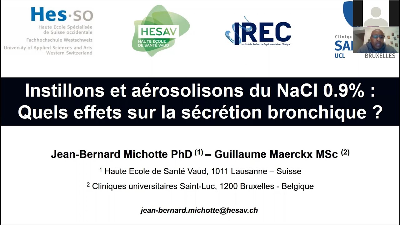 Aérosolisons et instillons du NaCl 0,9% : quels effets sur la sécrétion ?