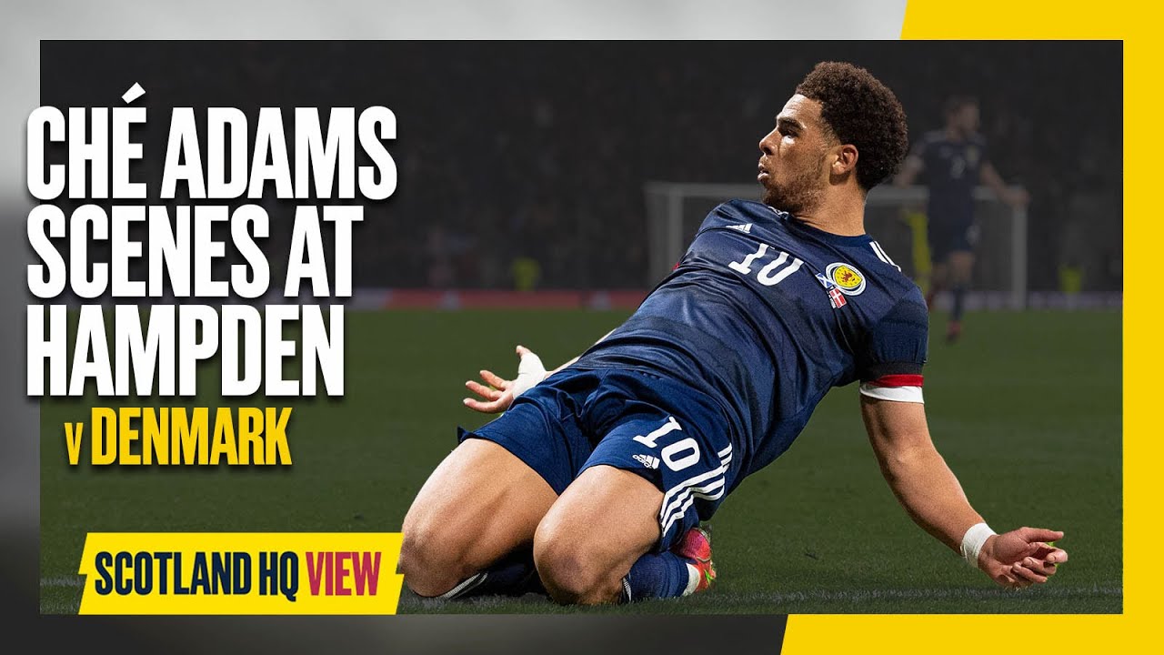 Ch&eacute; Adams Dramatic Strike v Denmark | SCENES at Hampden | #ScotlandHQ View Behind the Goals