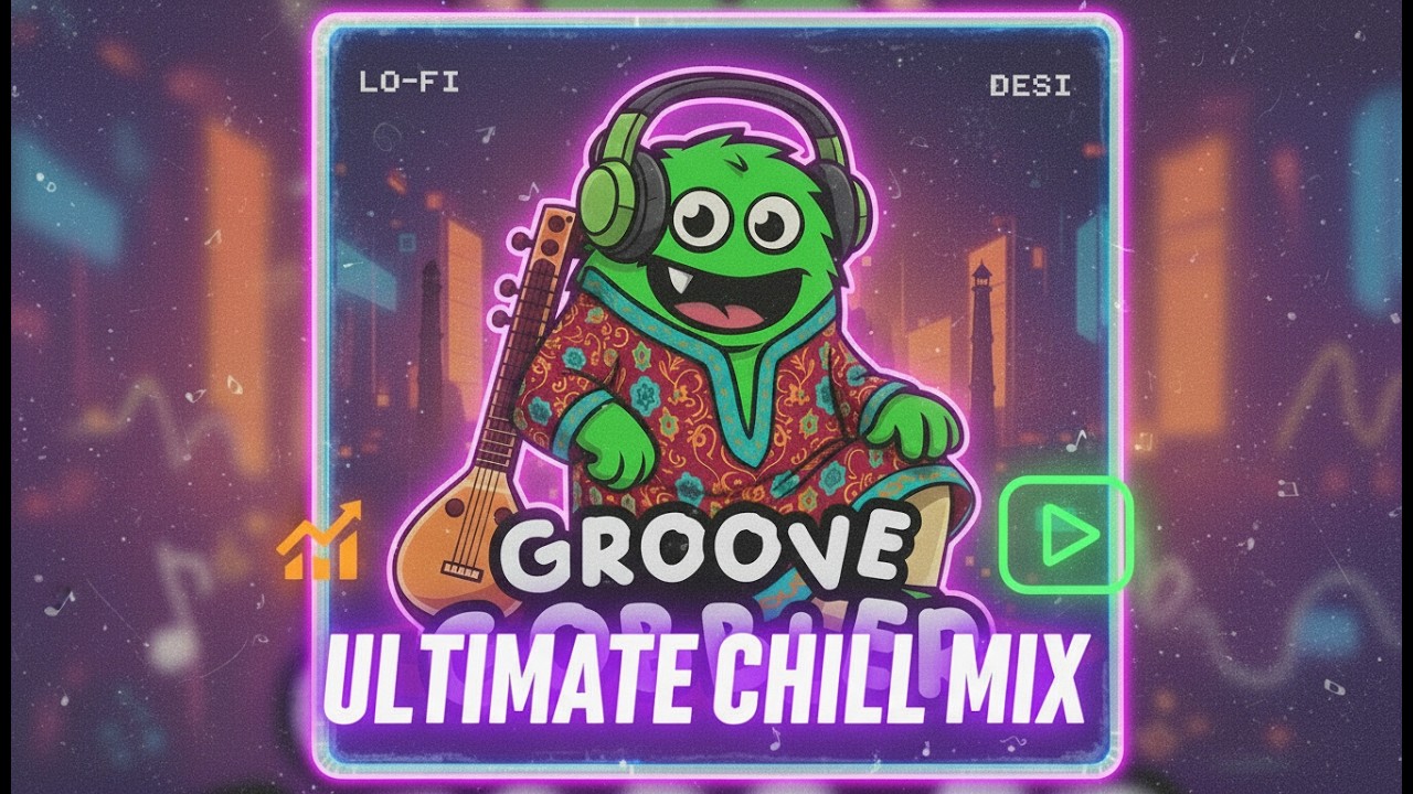 1 Hour Bollywood Lo-fi 🌅 Desi Sunset Vibes | Groove Gobbler Chill Beats to Study & Relax