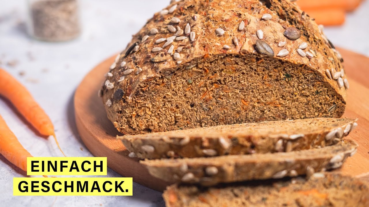 Einfaches 5 Minuten Karottenbrot🥕