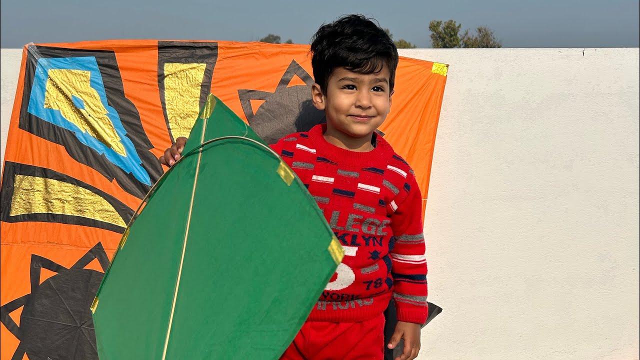 Basant panchami sangrur 2024 | Kiaan ne udaye patang | kite flying | Shubh neha vlogs |