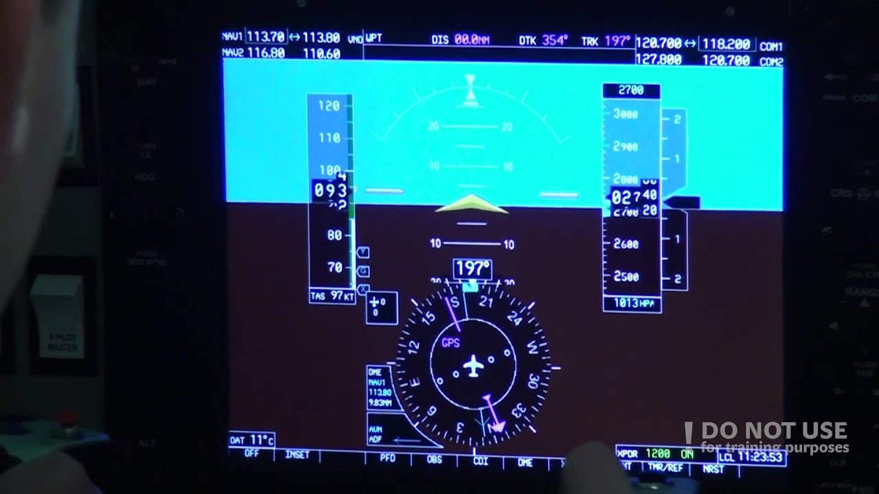 NDB approach in FNPT II trainer - Baltic Aviation Academy