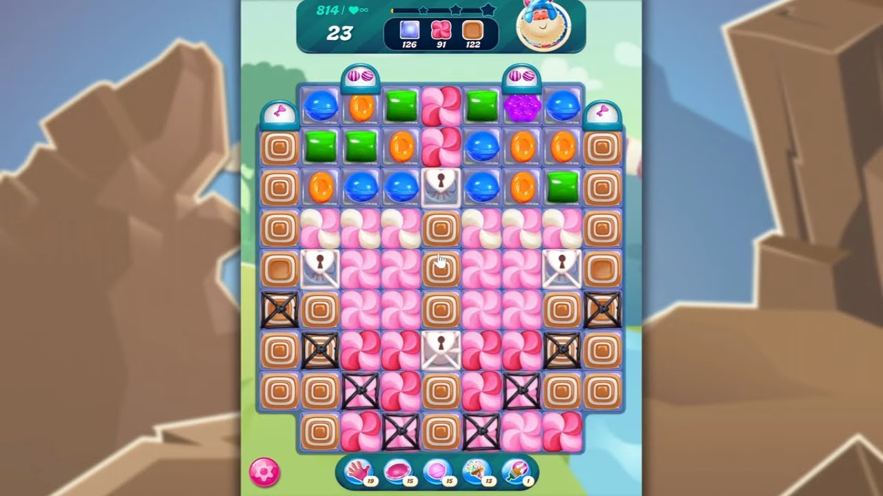 Candy Crush Saga LEVEL 814 NO BOOSTERS (new version)🐟☑️