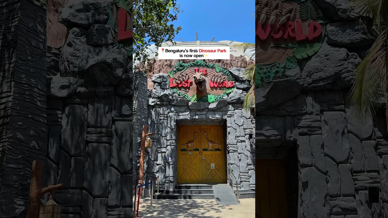 Bengaluru&rsquo;s first Dinosaur Park is now live | Must visit Place in Bengaluru🌈✨ #bengaluru #park