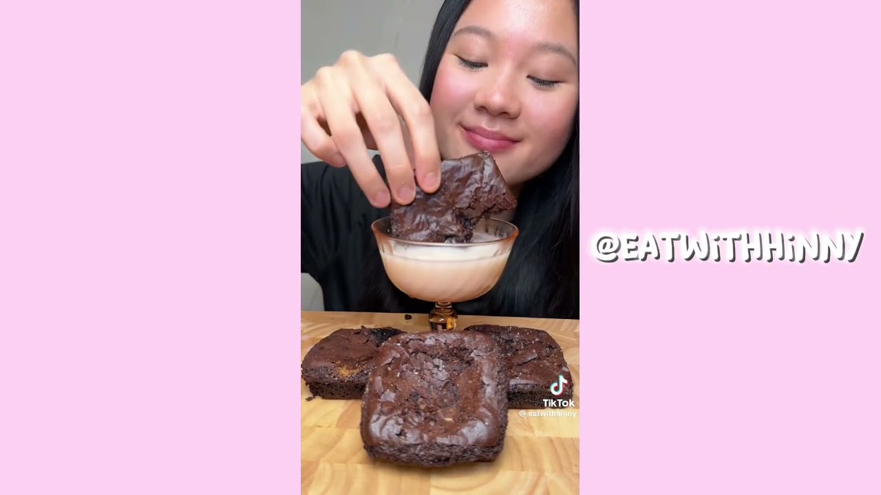 BROWNIE ASMR MUKBANG TT COMPILATION!