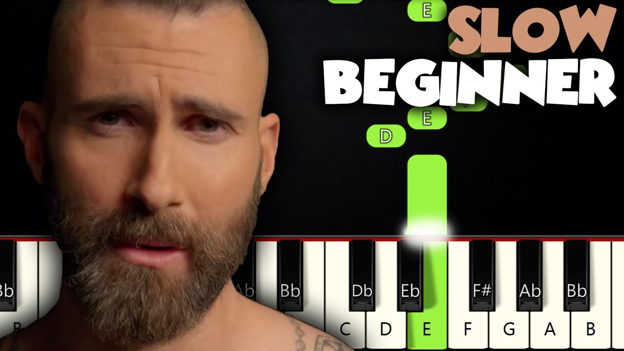 Memories - Maroon 5 | SLOW BEGINNER PIANO TUTORIAL + SHEET MUSIC by Betacustic