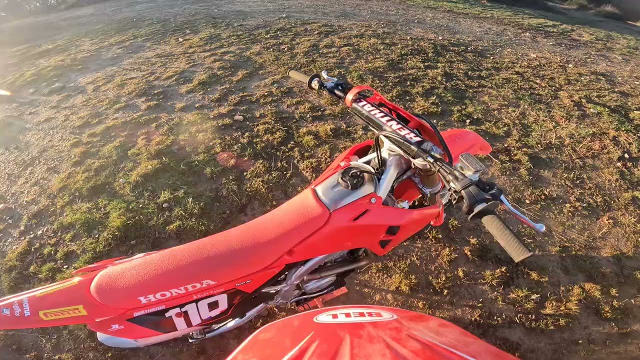 Entraînement Motocross en fin de soirée 