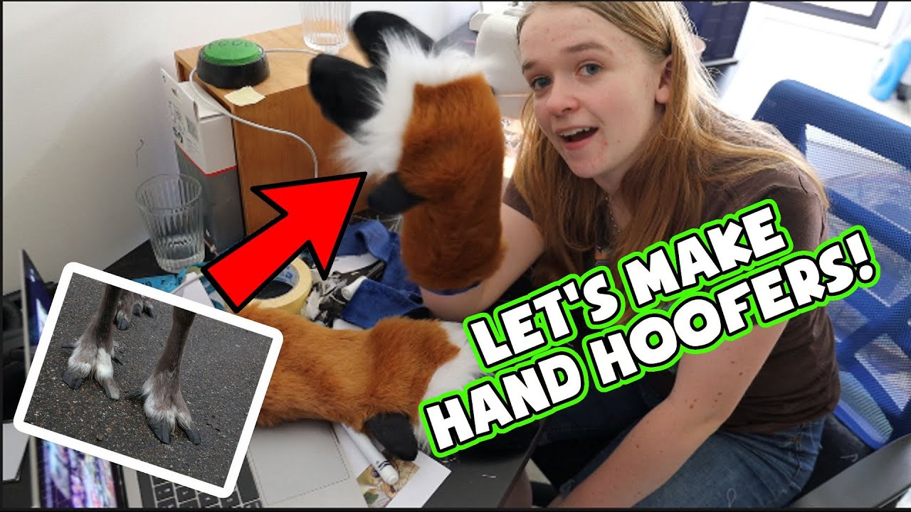 Fursuit Hand hooves prototyping! ~Protoden