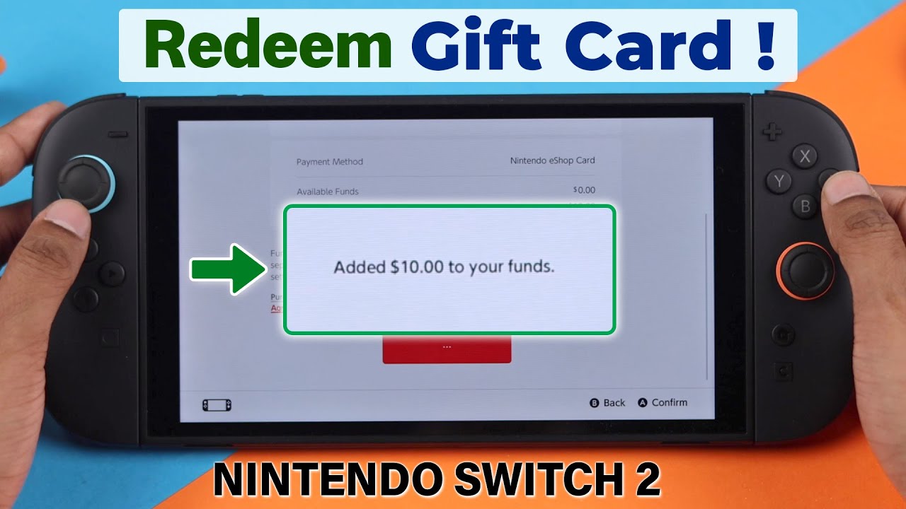 Nintendo Switch 2: How to Redeem Nintendo eShop Gift Card!