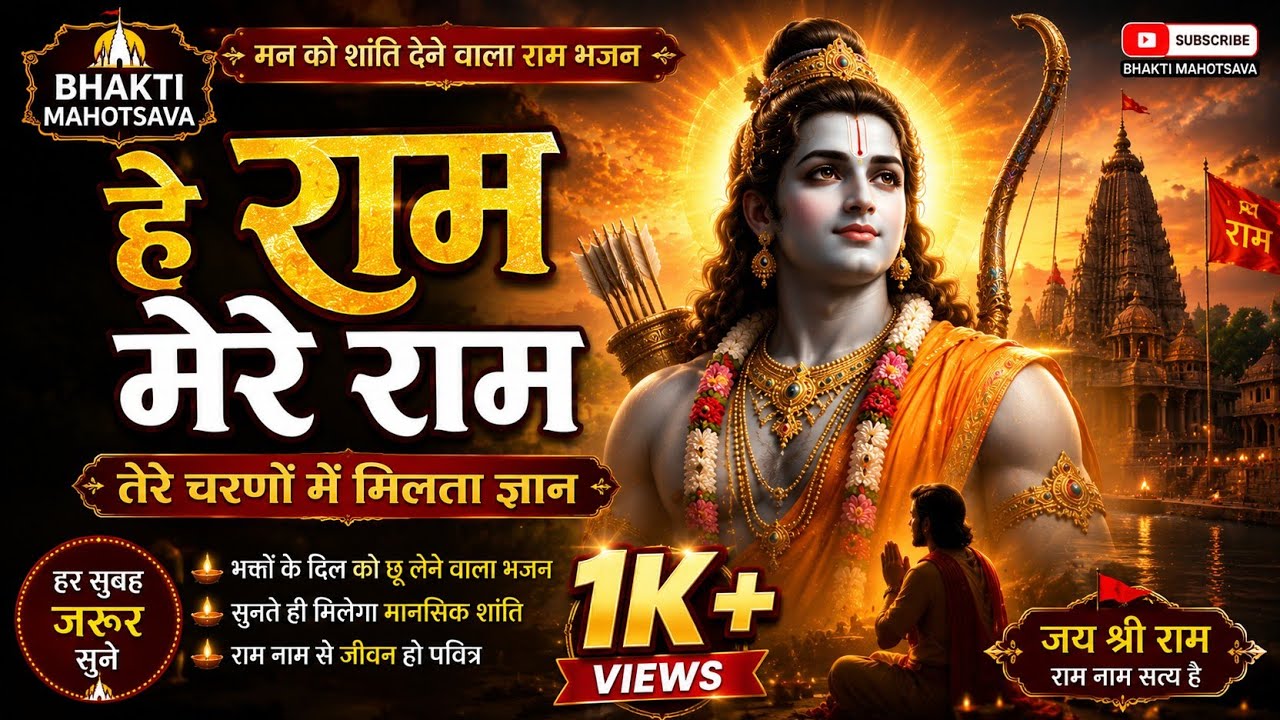 हे राम मेरे राम तेरे चरणों में मिलता ज्ञान | Ram Bhajan | Bhakti Mahotsav