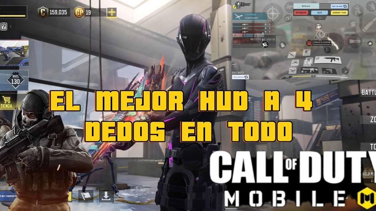 El Mejor HUD a 4 dedos en Call of Duty Mobile😱😱😱