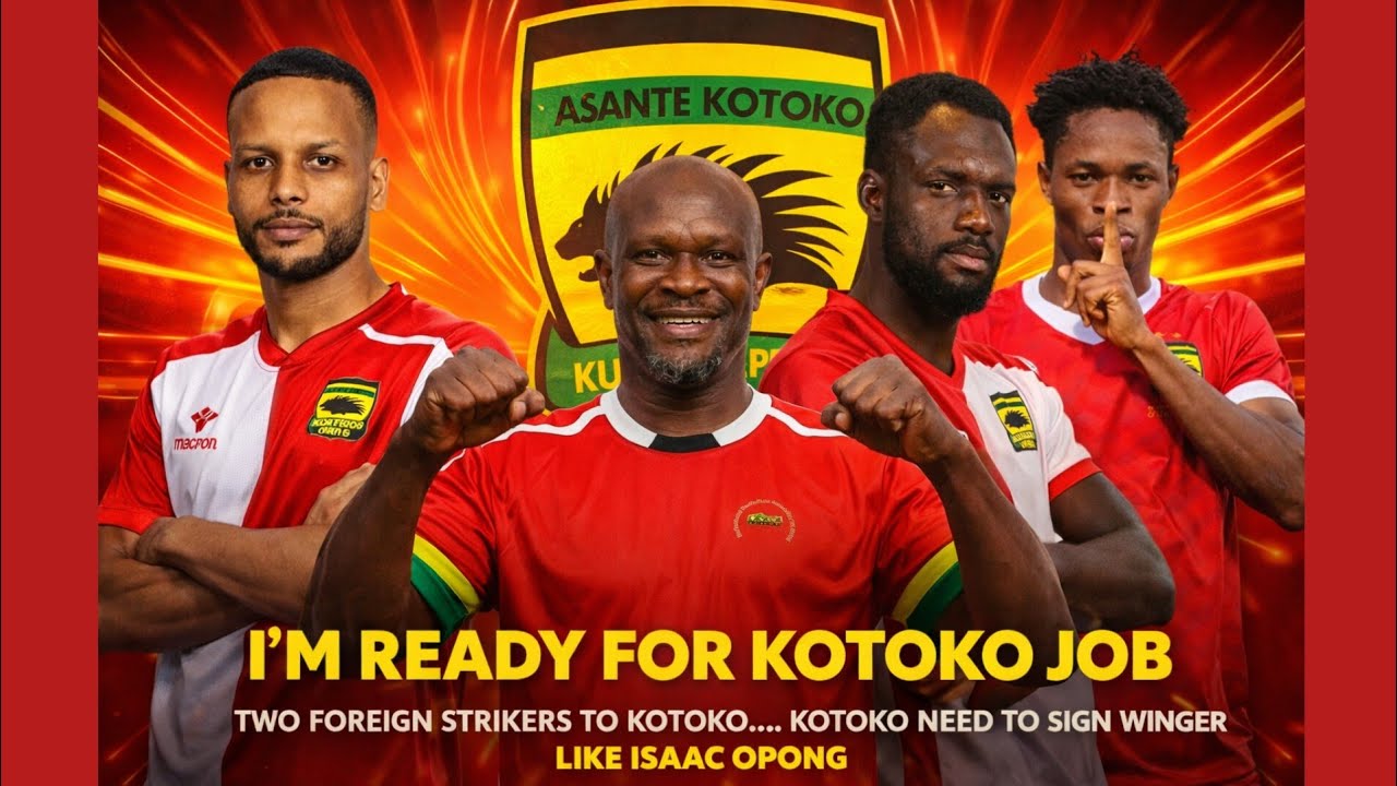 KOTOKO NEED TO SIGN WINGER LIKE ISAAC OPONG..TWO FOREIGN STRIKERS TO KOTOKO..IM READY FOR KOTOKO JOB