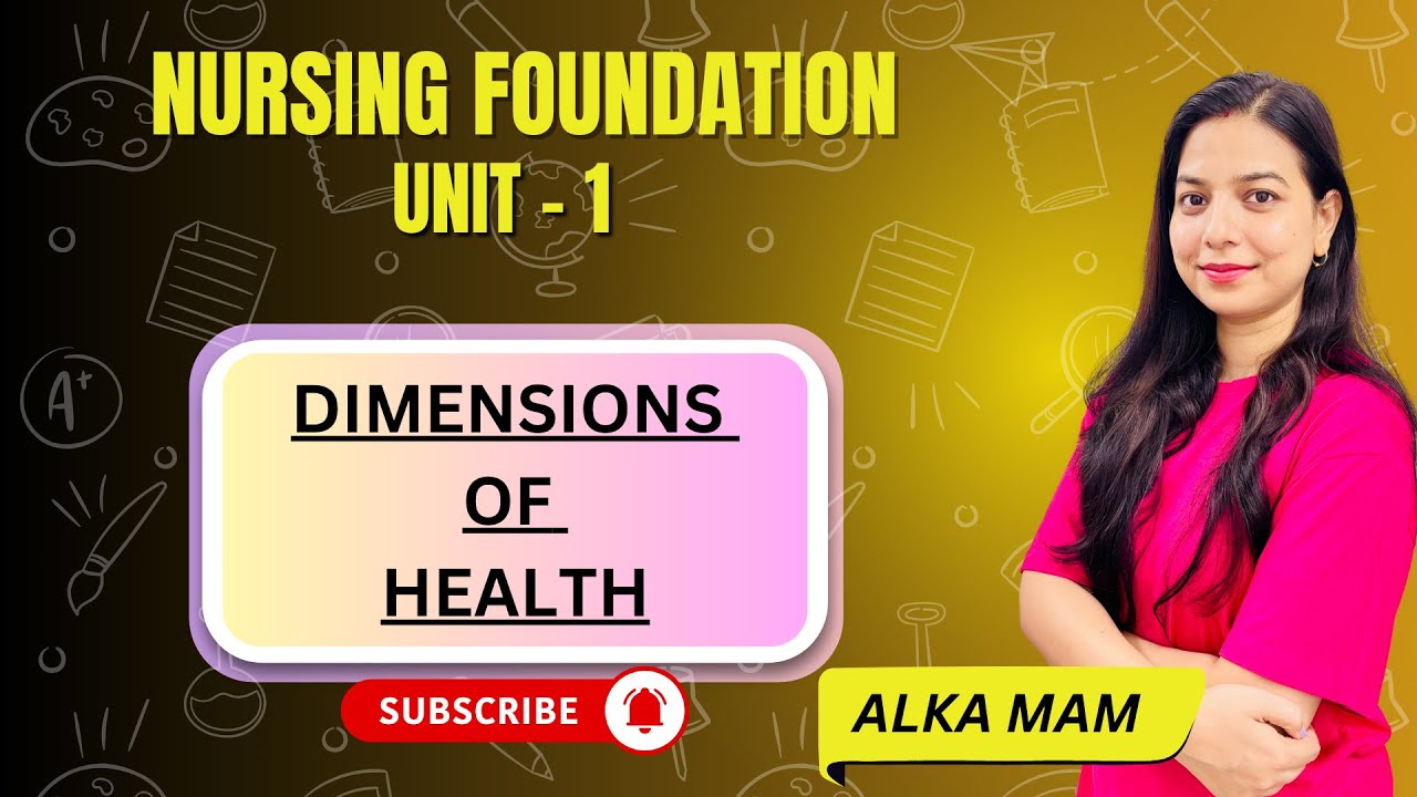 Understanding the Dimensions of Health | FON/NURSING FOUNDATION| ALKA MADAM|