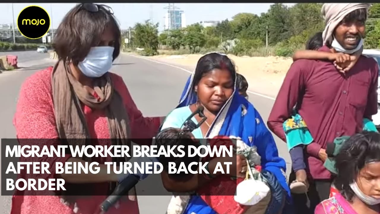 Migrant Worker Breaks Down In Tears After Being Turned Away From Border For The Third Time
