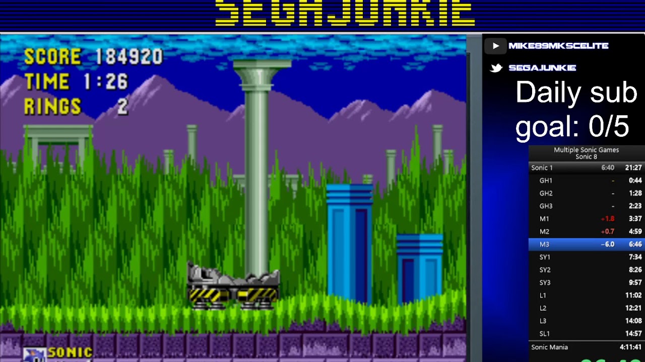 Classic Sonic trilogy speed run (NMG) - 1:48:15