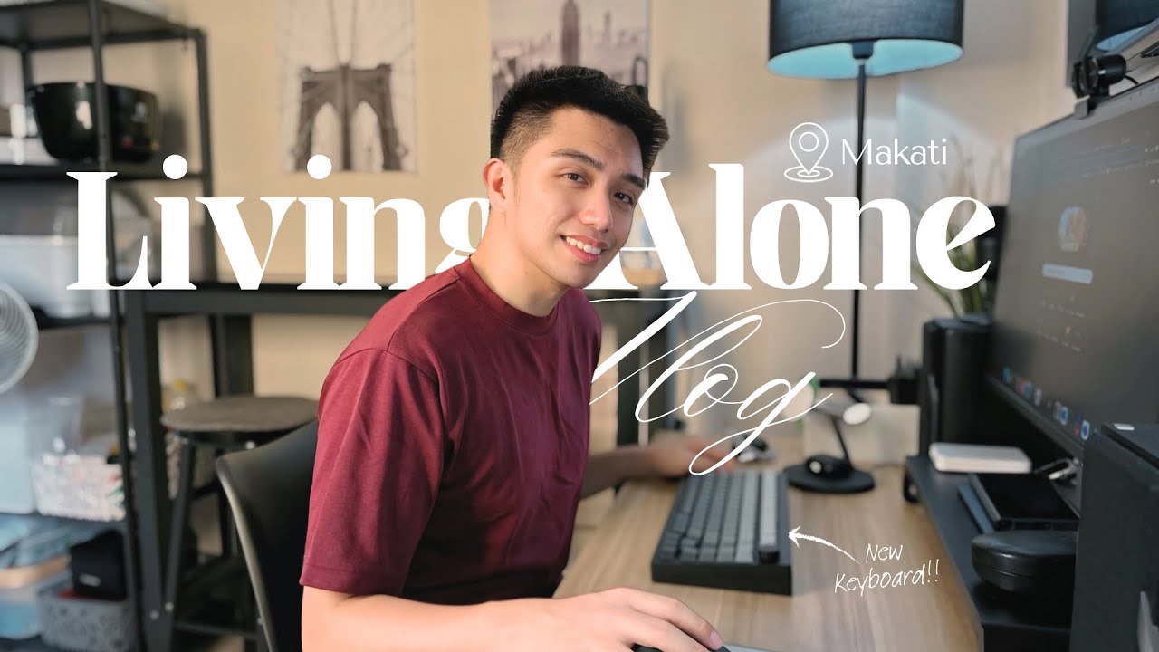 Ordinary Days: Makati WFH Vlog and my new Keyboard - Monsgeek M1W | Living Alone in the Philippines