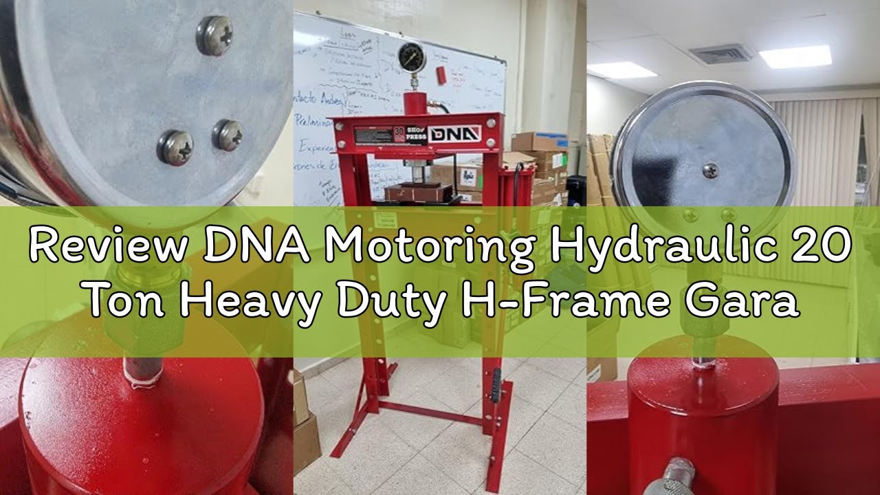 Review DNA Motoring Hydraulic 20 Ton Heavy Duty H-Frame Garage Floor Adjustable Shop Press with Plat