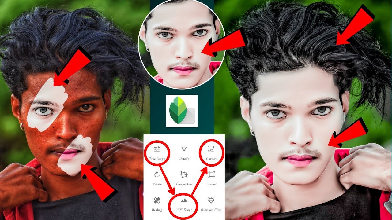 Oil Paint Face Smooth Photo Editing || Snepseed Face Smooth Editing | Face Smooth photo Editing 2023