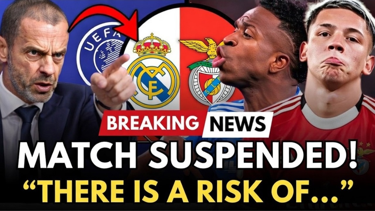 🚨 WORLD SHOCK: UEFA Suspends Madrid vs. Benfica! Total Chaos at the Bernabéu!