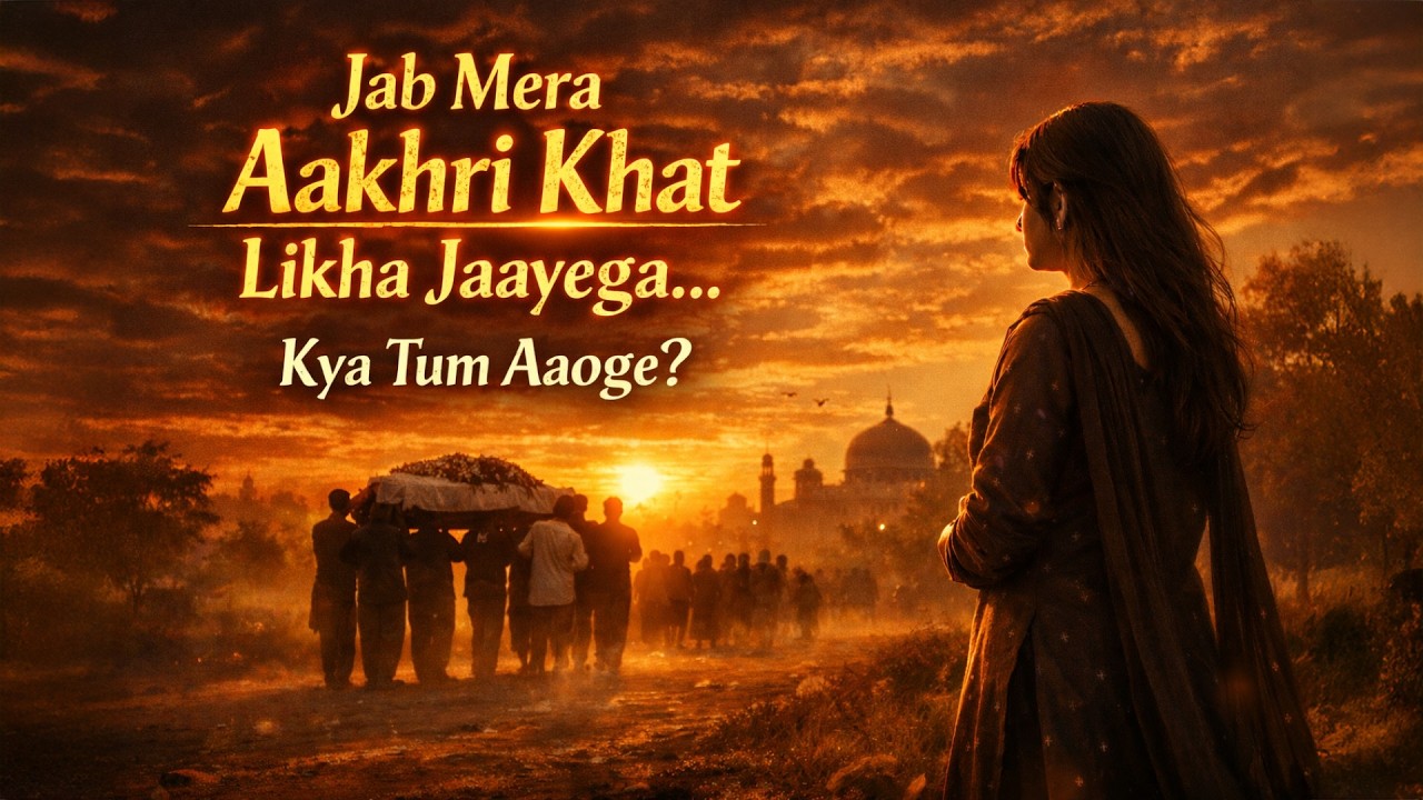 Mera Aakhri Khat Tere Naam 💔🥀 | New Emotional Sad Song 2026 | Heart Touching Breakup Song | #Janaza
