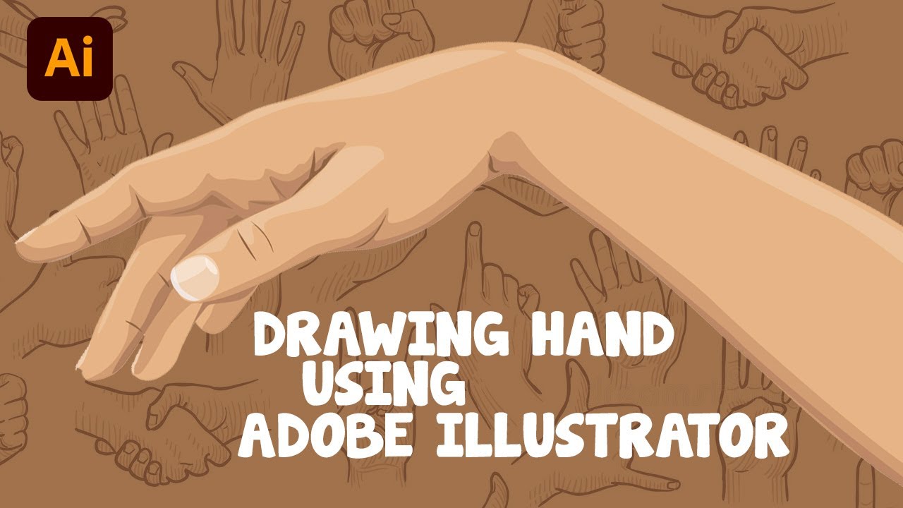 Drawing Hand using Adobe Illustrator