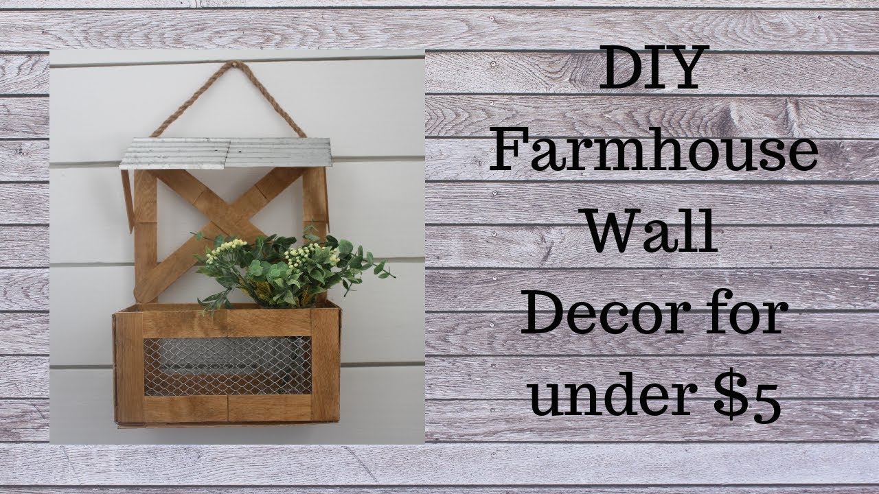 DIY Farmhouse Wall Decor for under $5