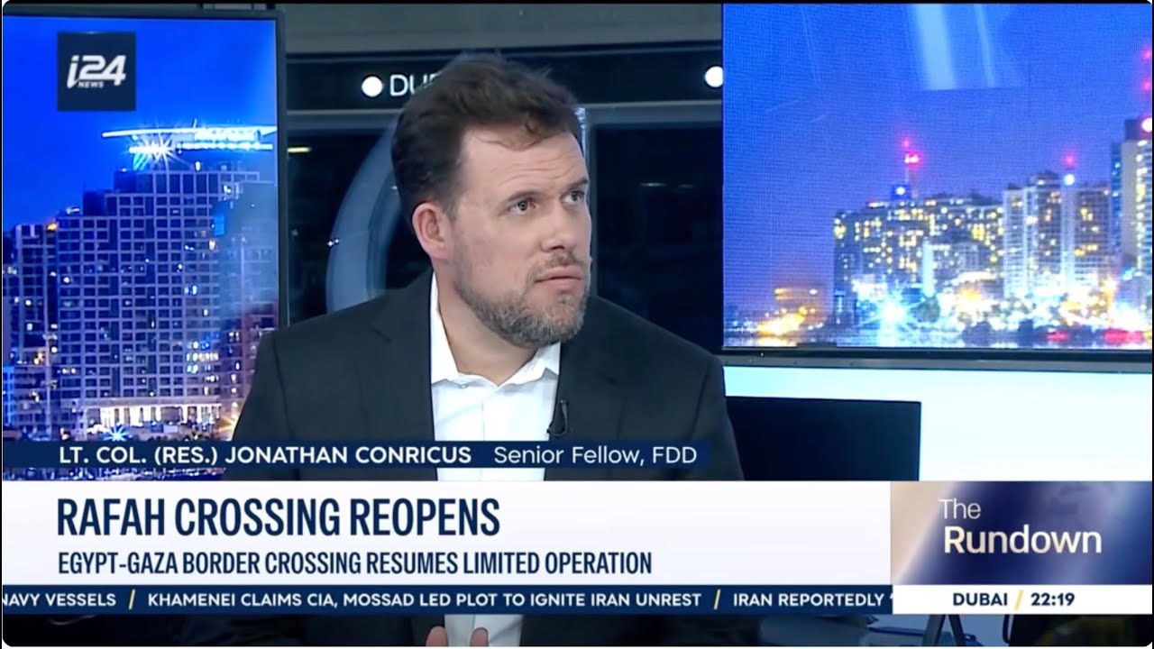 Jonathan Conricus on the Rafah crossing reopening as Iran-U.S. standoff continues – i24 News