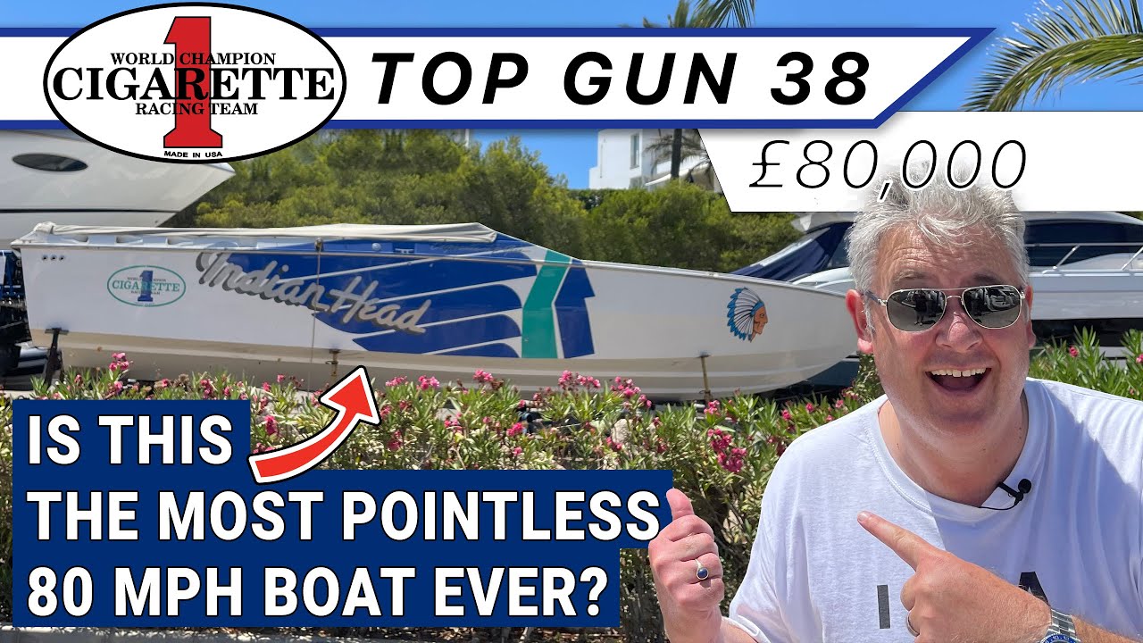 Cigarette Top Gun 38 - Is this the most pointless 80 MPH boat ever?