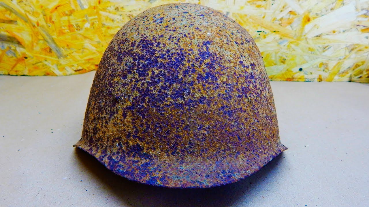 Restoration of the Soviet helmet SH 40