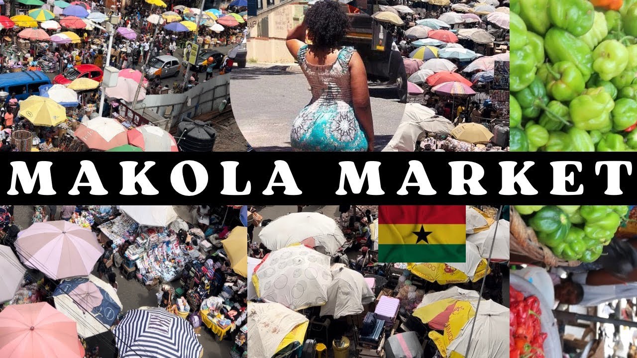 THE BIGGEST MARKET IN GHANA | MAKOLA MARKET ACCRA GHANA | STREET TOUR