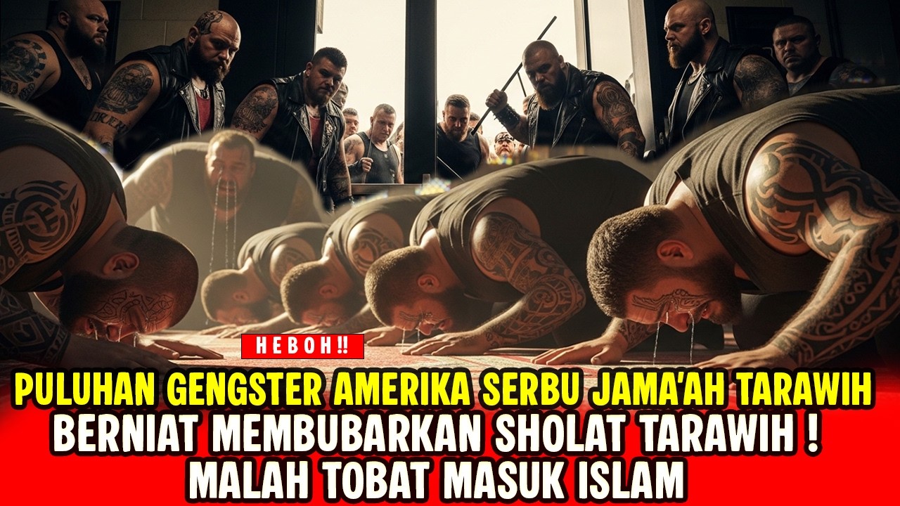 PULUHAN PREMAN AMERIKA BERTATO SERBU MASJID ❗ NIAT BUBARKAN TARAWIH ❗ MALAH SUJUD TOBAT MASUK ISLAM