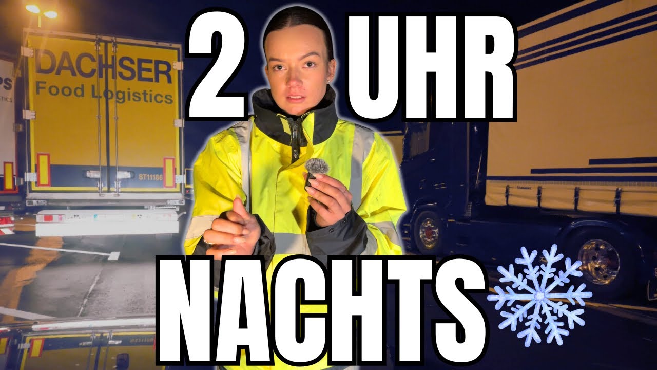 Nachts auf dem Rastplatz bei Minusgraden 😳 