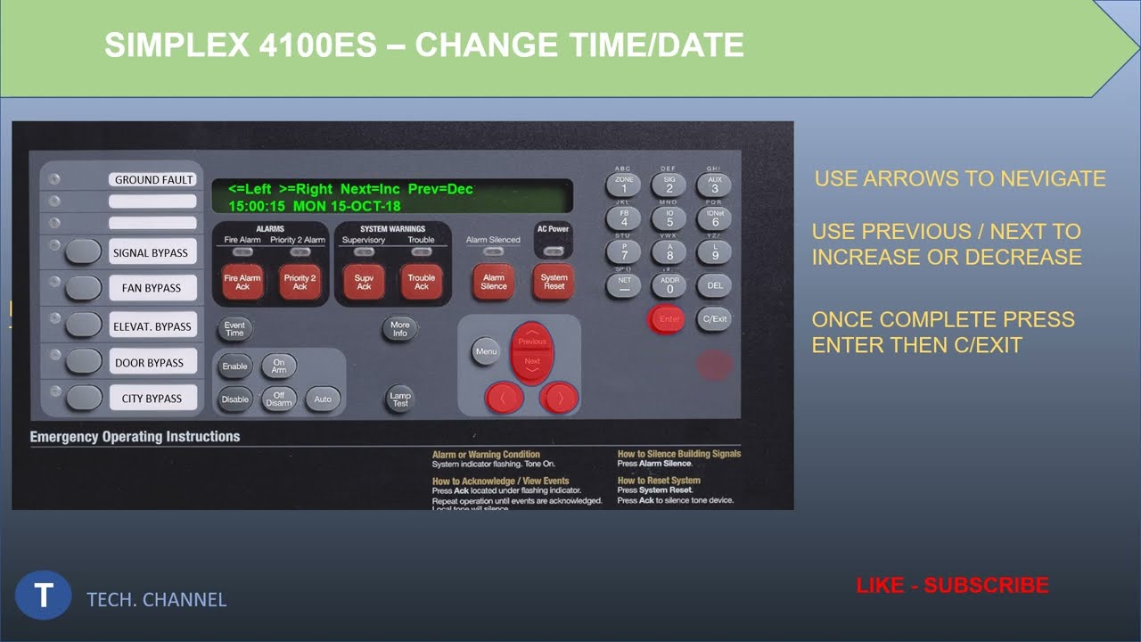 How to use Simplex 4100ES  - Basic Operation -  Part 1