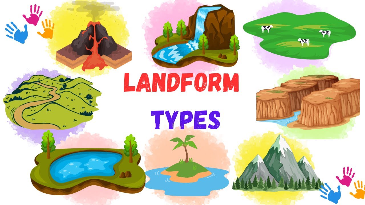Learn types of landforms|Landform types||Kids educational videos|Preschool videos|Explore landforms🌎
