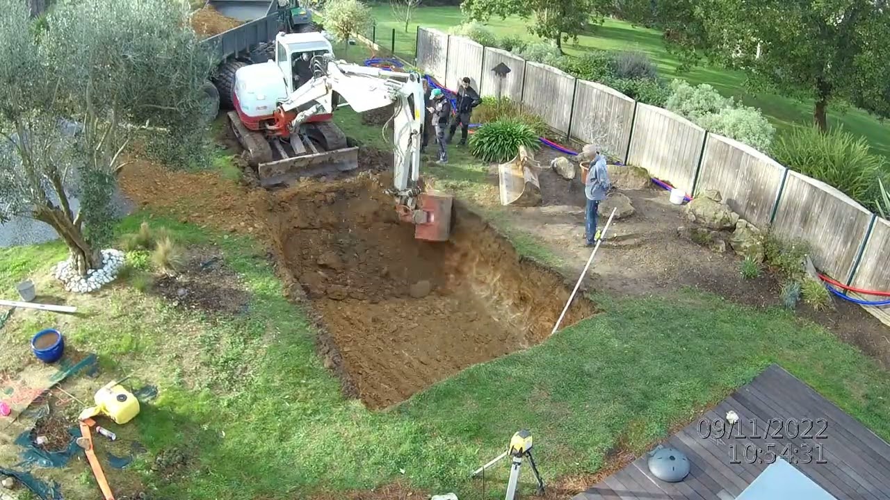 Terrassement de la piscine