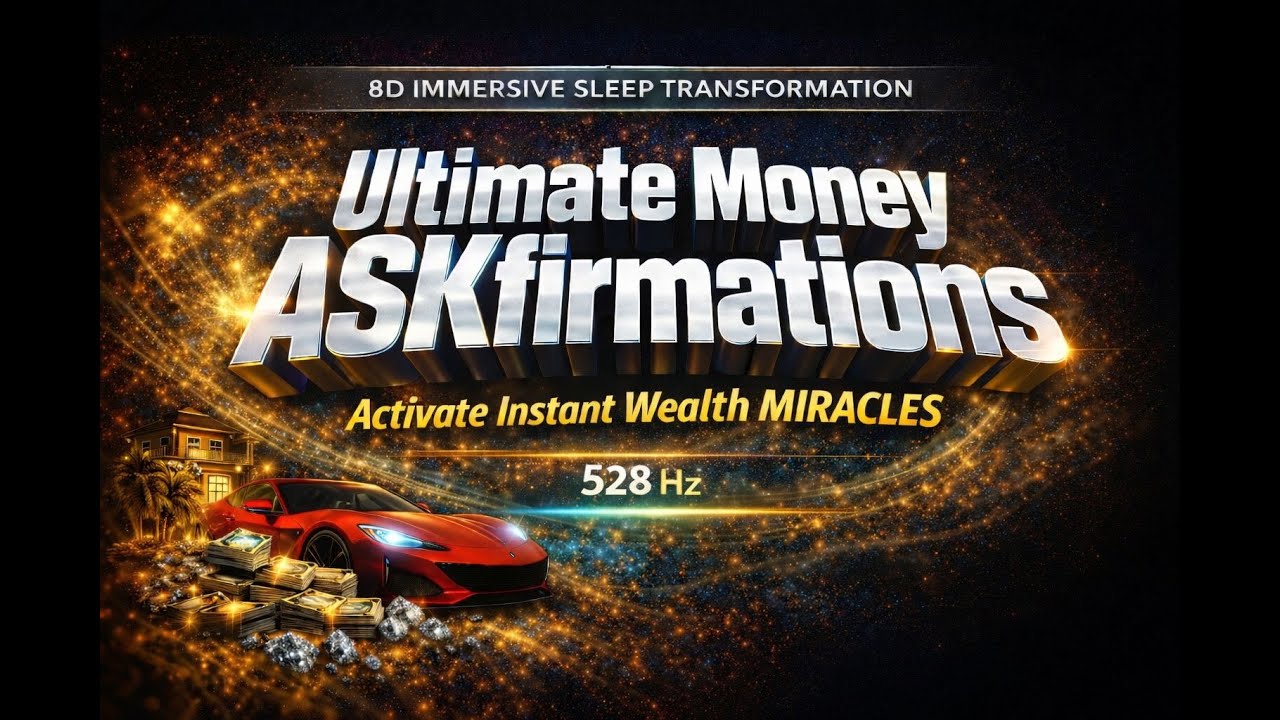 💫 Ultimate Money ASKfirmations- One Night Activation: 528 Hz 8D Immersive Sleep Session- Ocean Waves