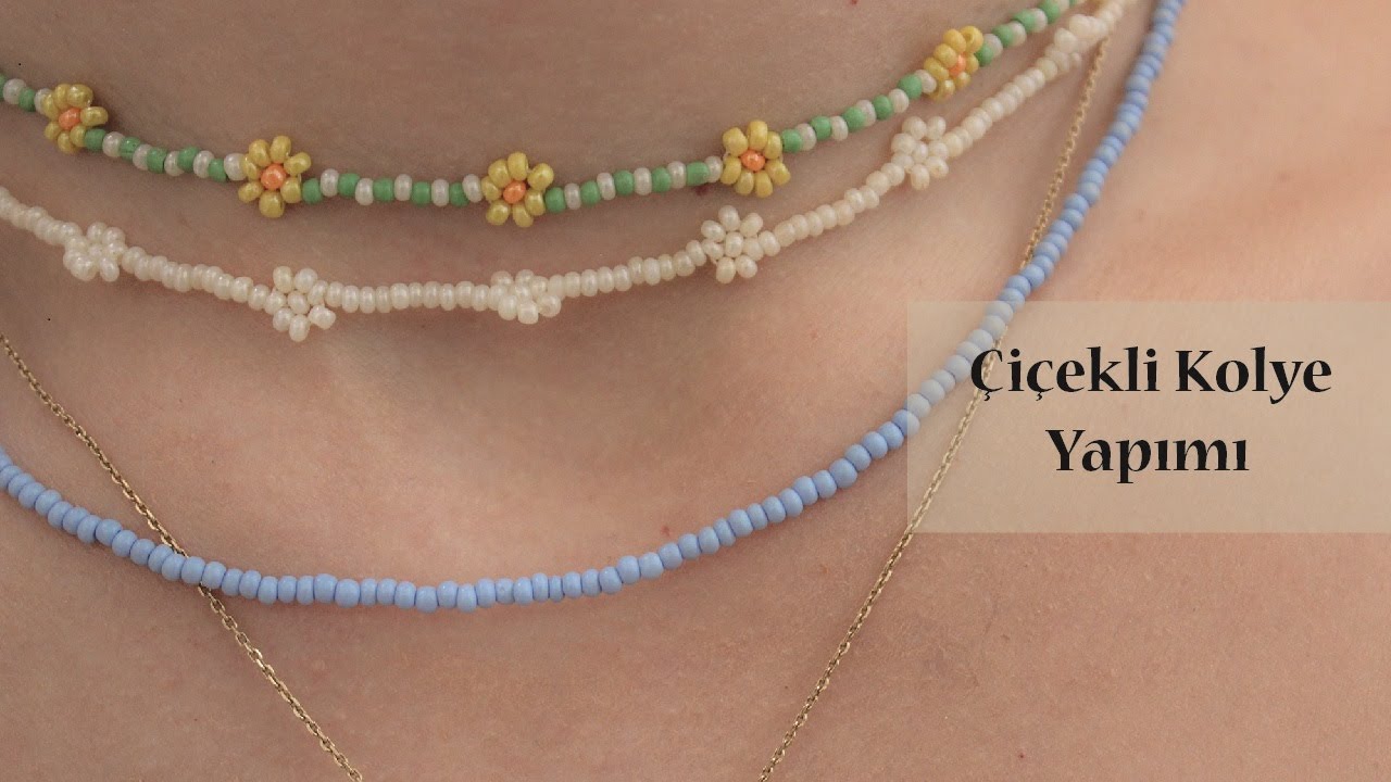 DIY- Çiçekli Kolye Yapımı / Daisy Necklace