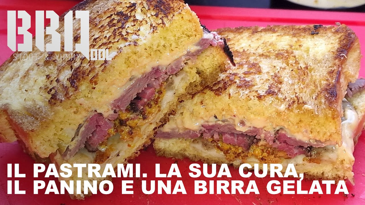 Il pastrami al barbecue. La sua cura, il suo panino, e una birra gelata!