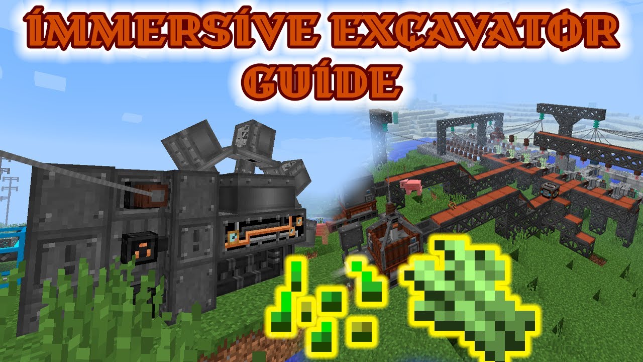 Как запитать Экскаватор из Immersive Engineering | Гайд
