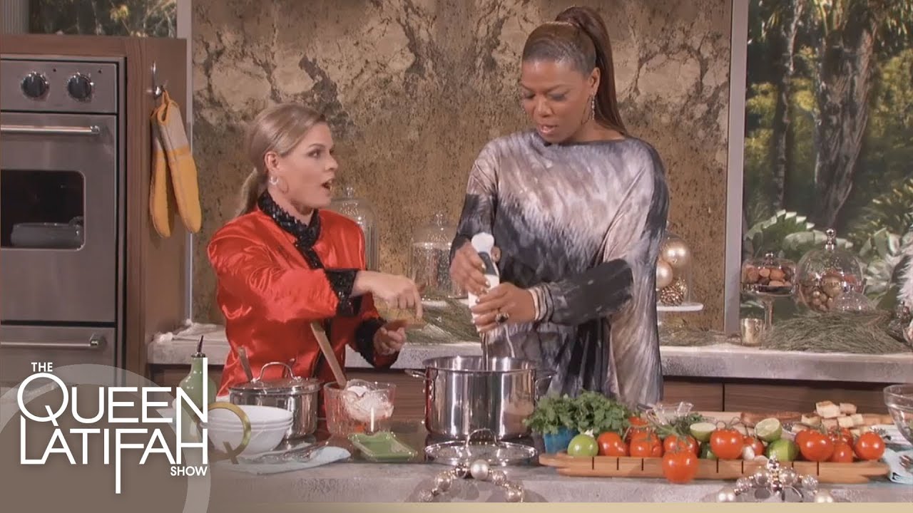 Cat Cora Cooks Tomato Soup on The Queen Latifah Show