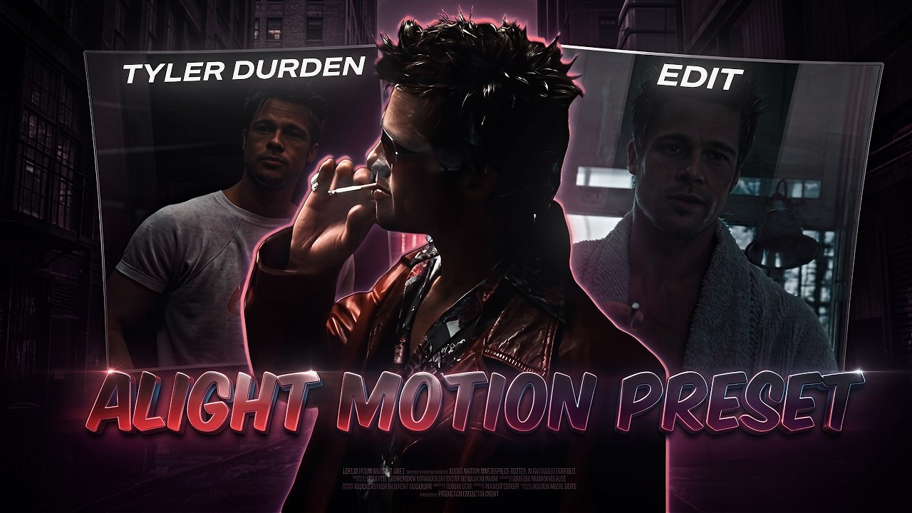 Tyler Durden Edit Preset 🧠 | Dark Aesthetic | Alight Motion XML