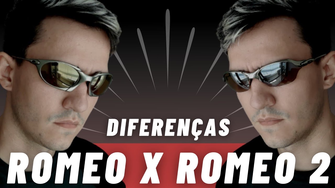 DIFERENÇAS ROMEO E ROMEO 2 - MODELOS X-METAL RARIDADES  OAKLEY