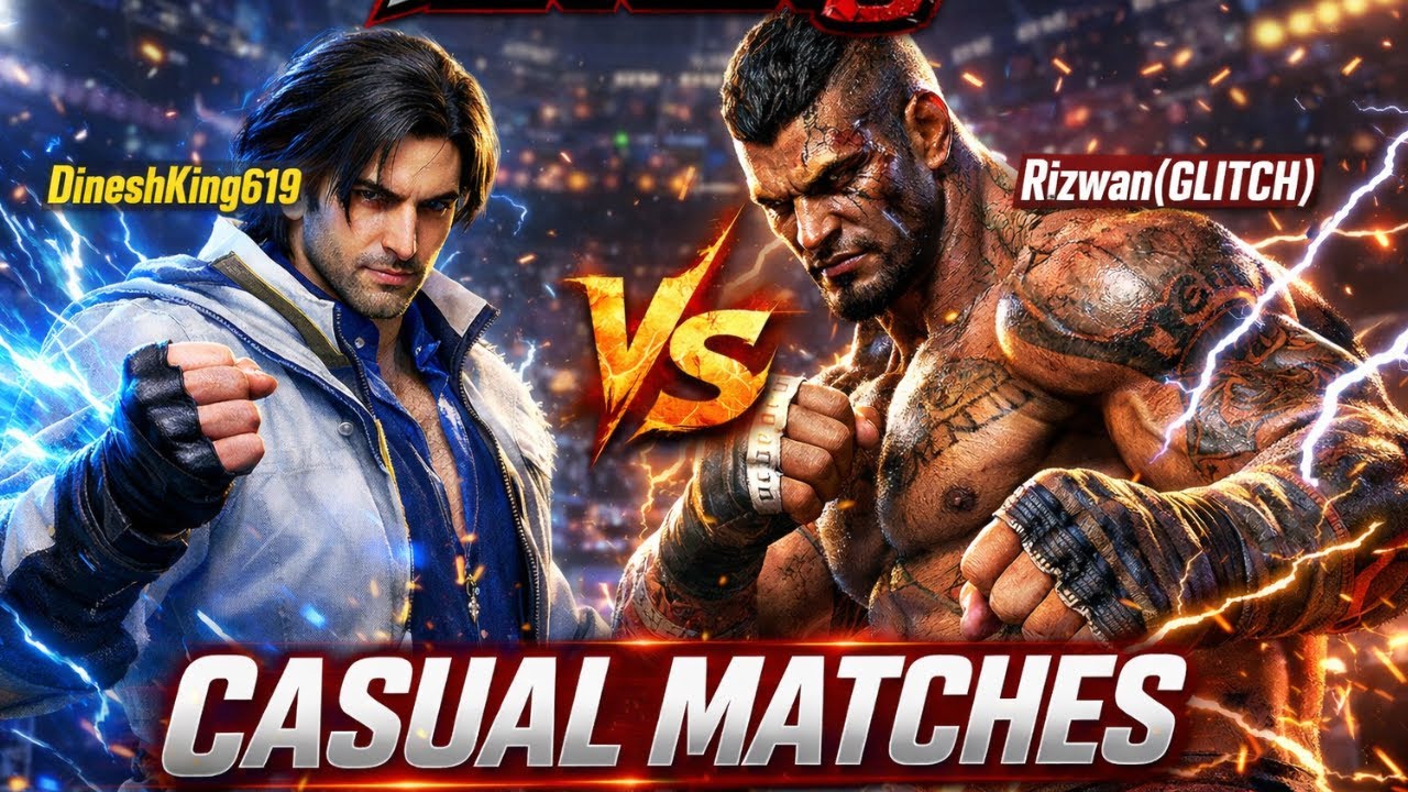 TEKKEN 8 Casuals, Dinieshking619, Glitch(Rizwan)!