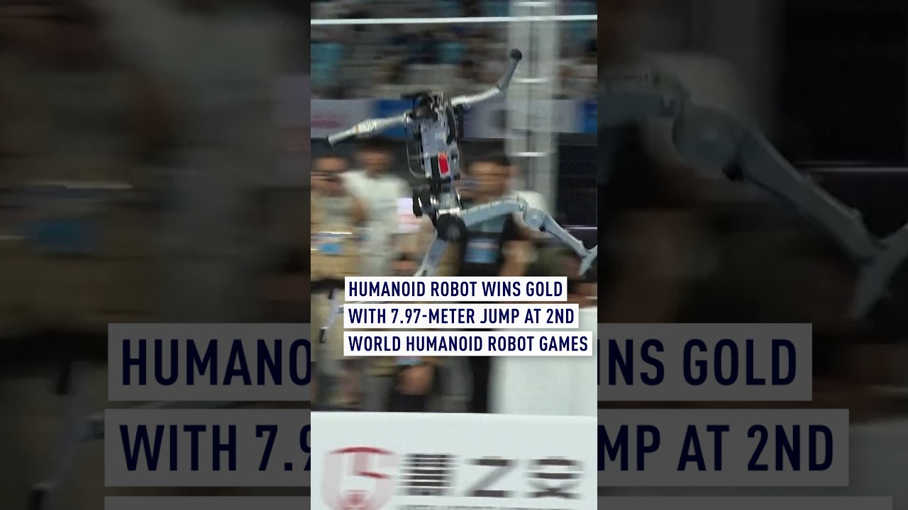 Robot wins gold with 7.97-meter jump at 2nd World Humanoid Robot Game