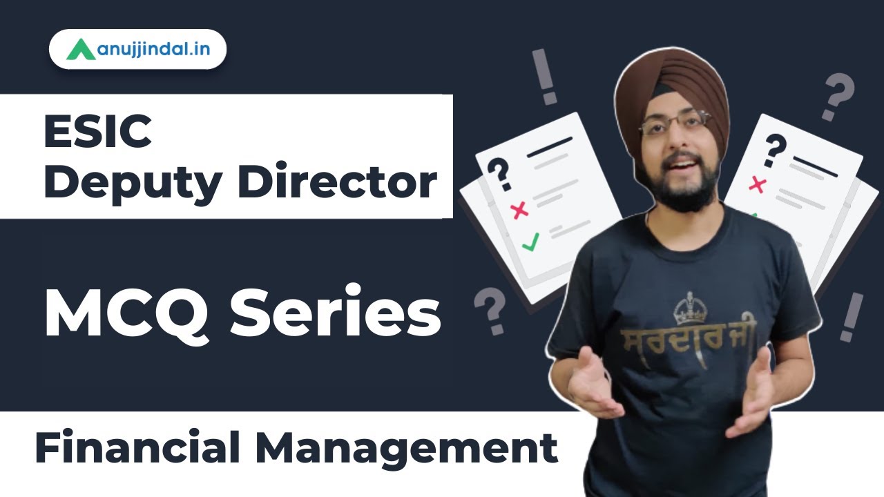 ESIC Deputy Director | Financial Management - MCQ Series by Harneet Sir