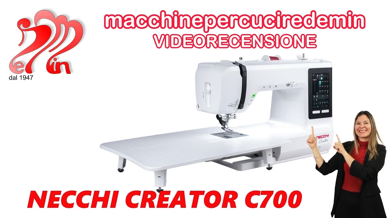 Necchi Creator C700 - video presentazione macchinepercuciredemin